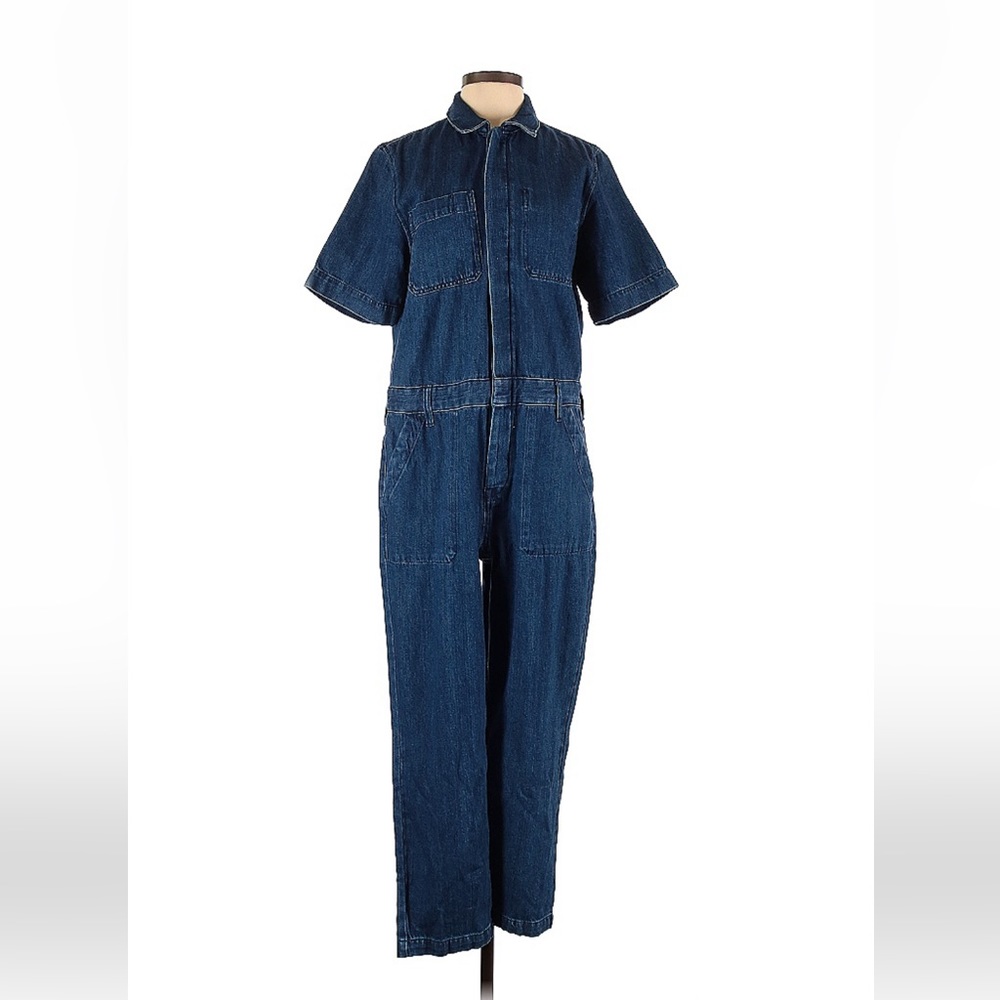 Everlane Short Sleeve Denim Coveralls NWT Sz 10